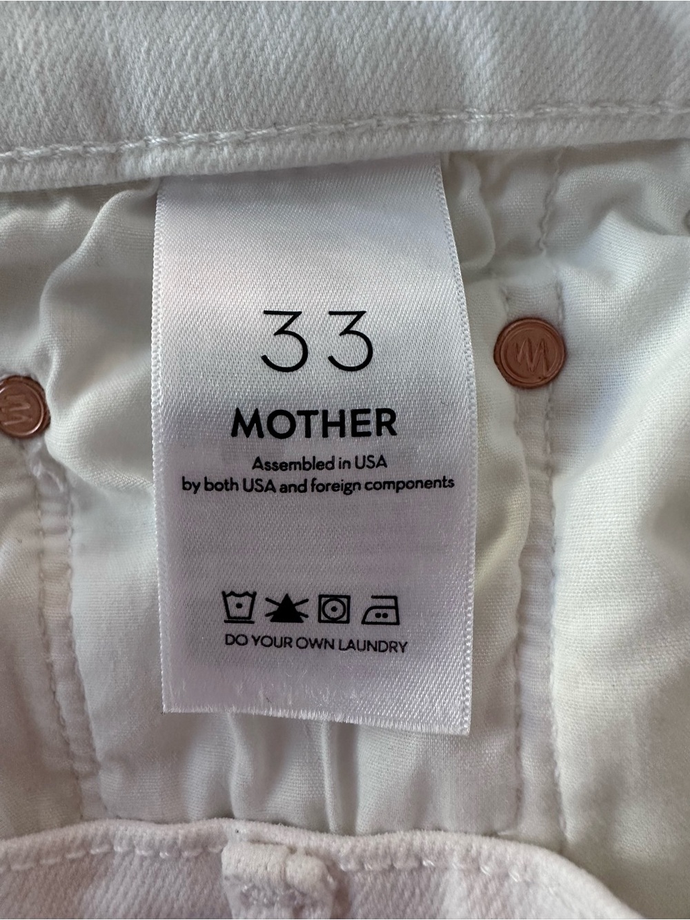Mother The Insider Crop Step Fray White Jeans - Picture 5 of 9